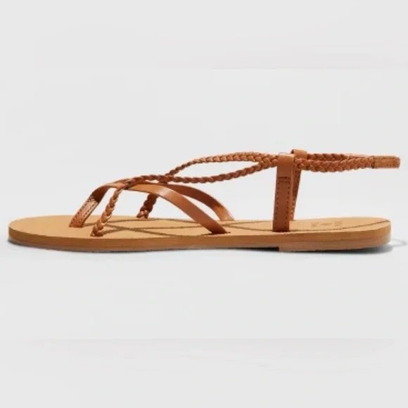 Shade & Shore Women's Tan Sandals - Picture 3 of 3